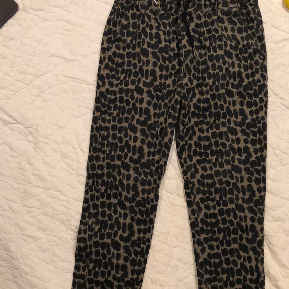 ASOS men’s tie waist skinny leopard pants